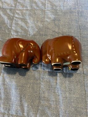 Two *Not A Like* Elephant Tea Light Holders
